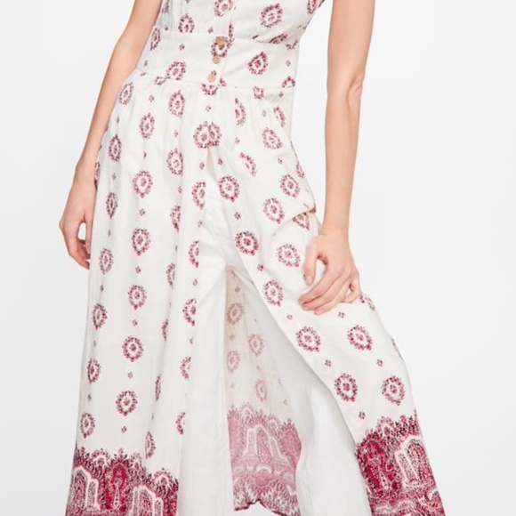 NWT ZARA Printed Embroidered Tunic Dress Bloggers Fav - Picture 6 of 11